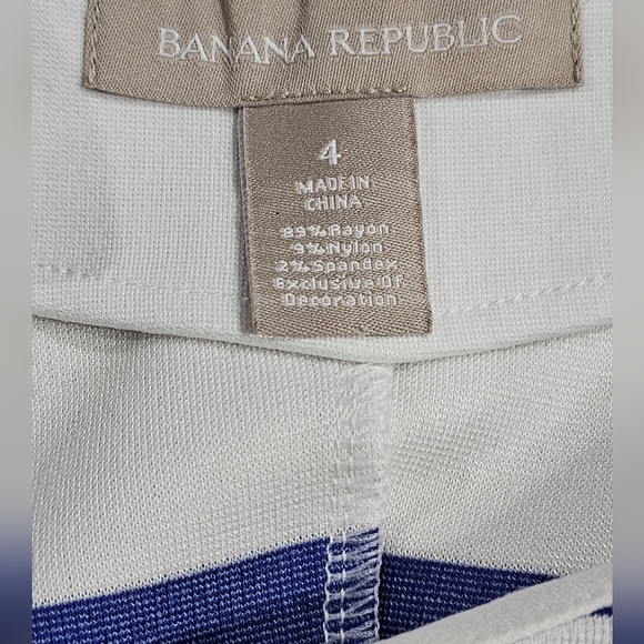 BANANA REPUBLIC Striped Dress sz 4 Like New - Picture 5 of 6